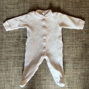 Nellapima 100% Pima Cotton Snap Footed Onesie in 6-9M